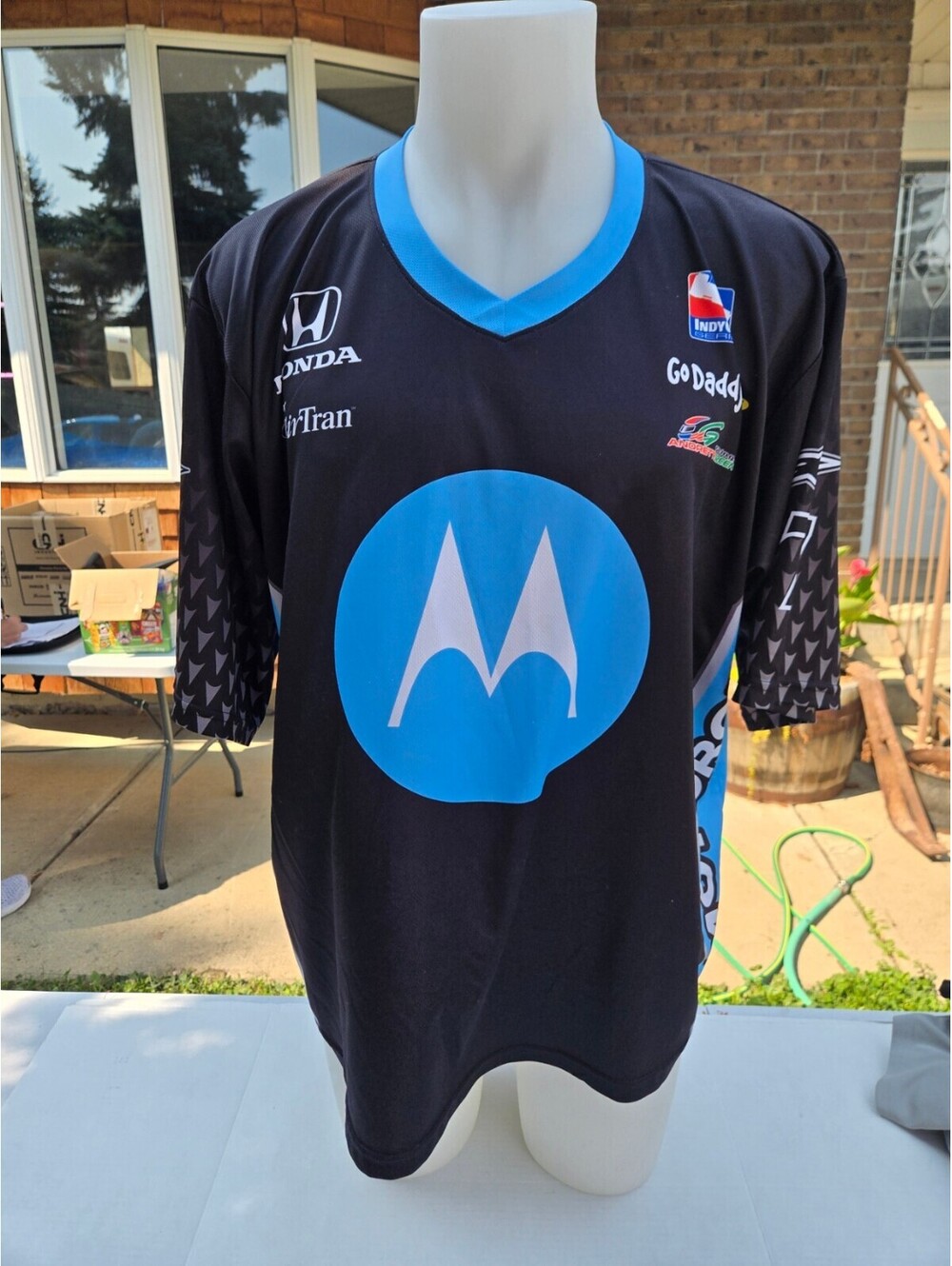 Vintage Danica Patrick IndyCar Racing Y2K Pit Crew Jersey Size XL